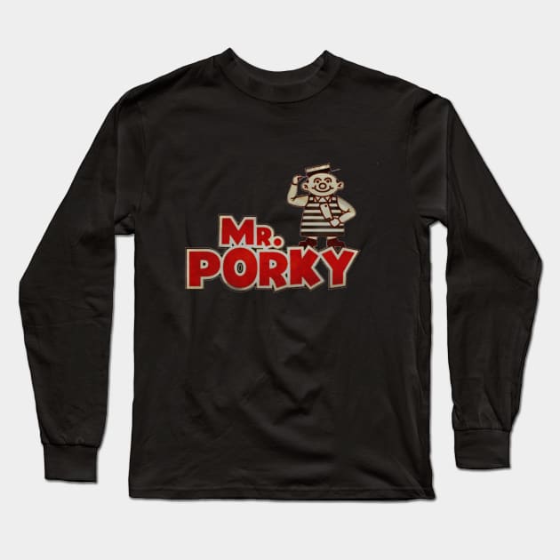 Mr Porky Long Sleeve T-Shirt by Blobsquatch